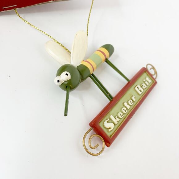 Skeeter Bait Mosquito Christmas Ornament Bug NEW Enchanted Forest Nature Outdoor - Picture 5 of 7